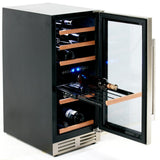 28 Bottle DESIGNER Series Dual-Zone Wine Cooler - (WCF282E3SD) - AVANTI