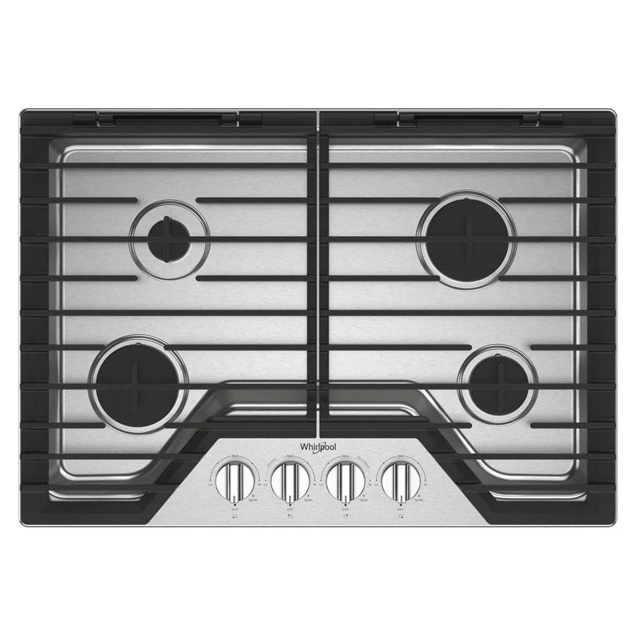 30-inch Gas Cooktop with EZ-2-Lift??? Hinged Cast-Iron Grates - (WCGK5030PS)