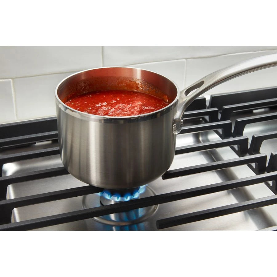 30-inch Gas Cooktop with EZ-2-Lift??? Hinged Cast-Iron Grates - (WCGK5030PS)