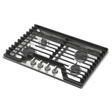 30-inch Gas Cooktop with EZ-2-Lift??? Hinged Cast-Iron Grates - (WCGK5030PS)