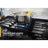 36-inch Gas Cooktop with EZ-2-Lift??? Hinged Cast-Iron Grates - (WCGK5036PS)