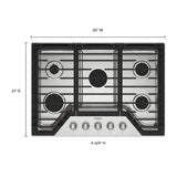 30-inch Gas Cooktop with Fifth Burner - (WCGK7030PS)