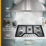 36-inch Gas Cooktop with Fifth Burner - (WCGK7036PS)