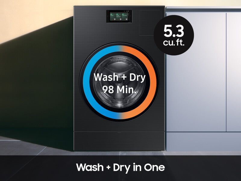 5.3 cu. ft. Bespoke AI Laundry Ventless Combo™ All-in-One Ultra Capacity Washer and Heat Pump Dryer with AI Home - (WD53DBA900HBA1)