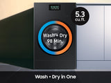 5.3 cu. ft. Bespoke AI Laundry Ventless Combo™ All-in-One Ultra Capacity Washer and Heat Pump Dryer with AI Home - (WD53DBA900HBA1)