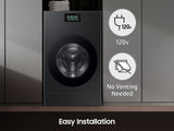 5.3 cu. ft. Bespoke AI Laundry Ventless Combo™ All-in-One Ultra Capacity Washer and Heat Pump Dryer with AI Home - (WD53DBA900HBA1)