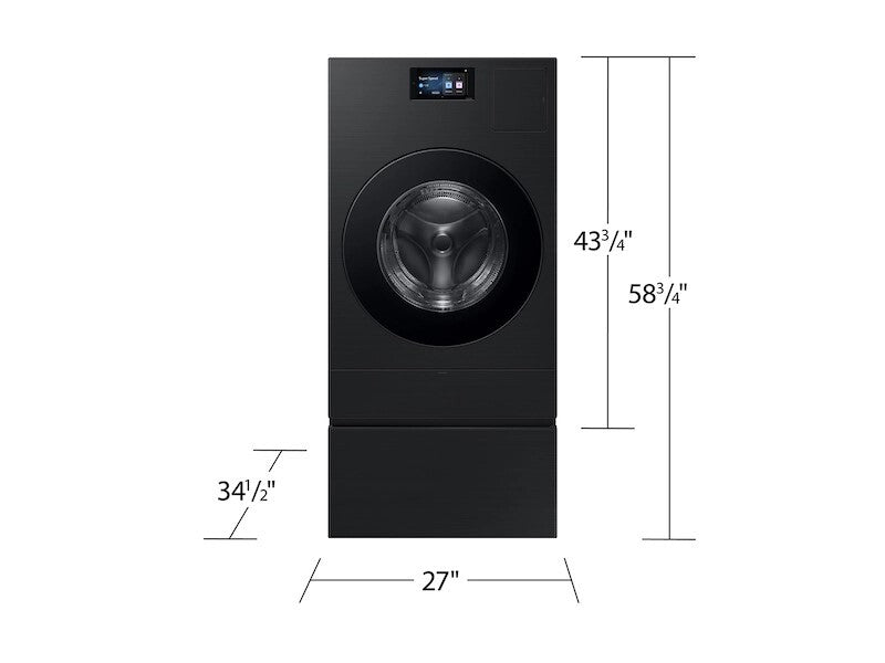 27-Inch-Wide All-In-One Washer Dryers - (WD90F53AVBUS)