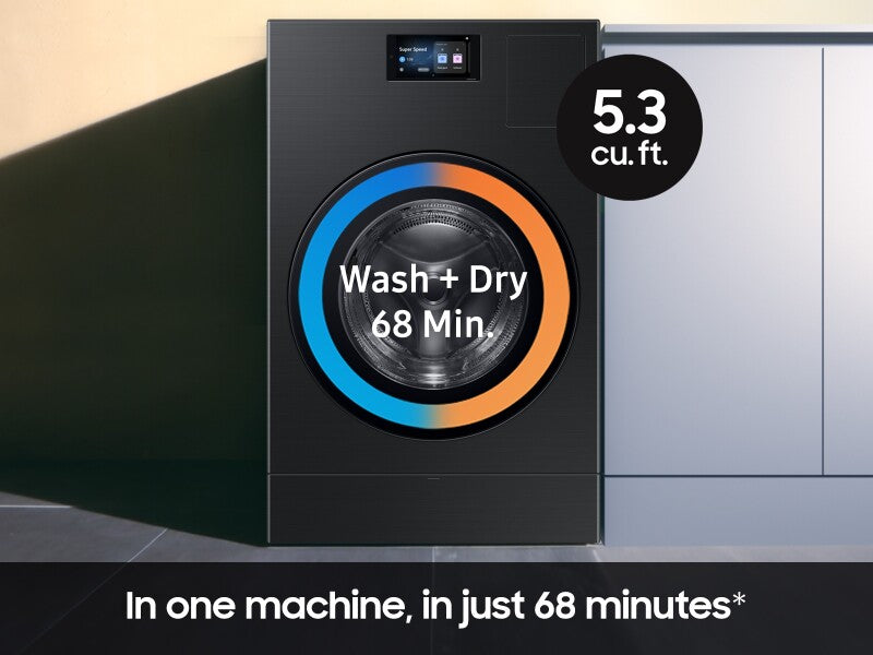 27-Inch-Wide All-In-One Washer Dryers - (WD90F53AVBUS)