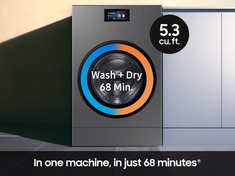 27-Inch-Wide All-In-One Washer Dryers - (WD90F53AVSUS)
