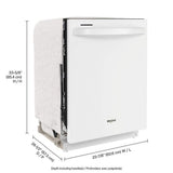 Whirlpool WDT740SALW dishwasher detail