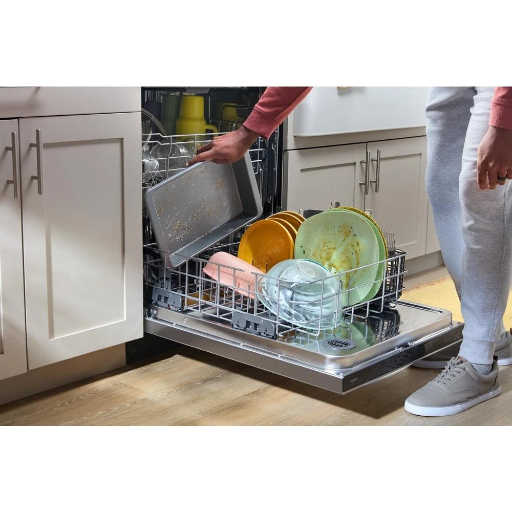 24" Stainless Steel Dishwasher with Spin&Load Rack and AI Intelligent Wash - 50 dBA - (WDT745SASZ)