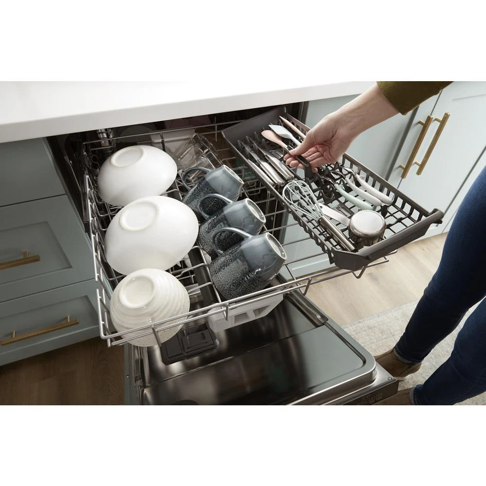 Eco Series Quiet Dishwasher with a washing 3rd Rack & Water Repellent Silverware Basket - (WDTS7024RZ)