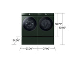 Bespoke 27" Laundry Pedestal with Storage Drawer in Forest Green - (WE502NG)