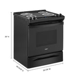 4.8 Cu. Ft. Whirlpool?? Electric Range with Frozen Bake??? Technology - (WEC310S0LB)