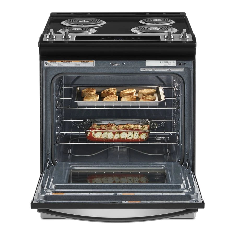 4.8 Cu. Ft. Whirlpool?? Electric Range with Frozen Bake??? Technology - (WEC310S0LS)