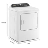 7.0 Cu. Ft. Long Vent Electric Moisture Sensing Dryer - (WED500CMW)