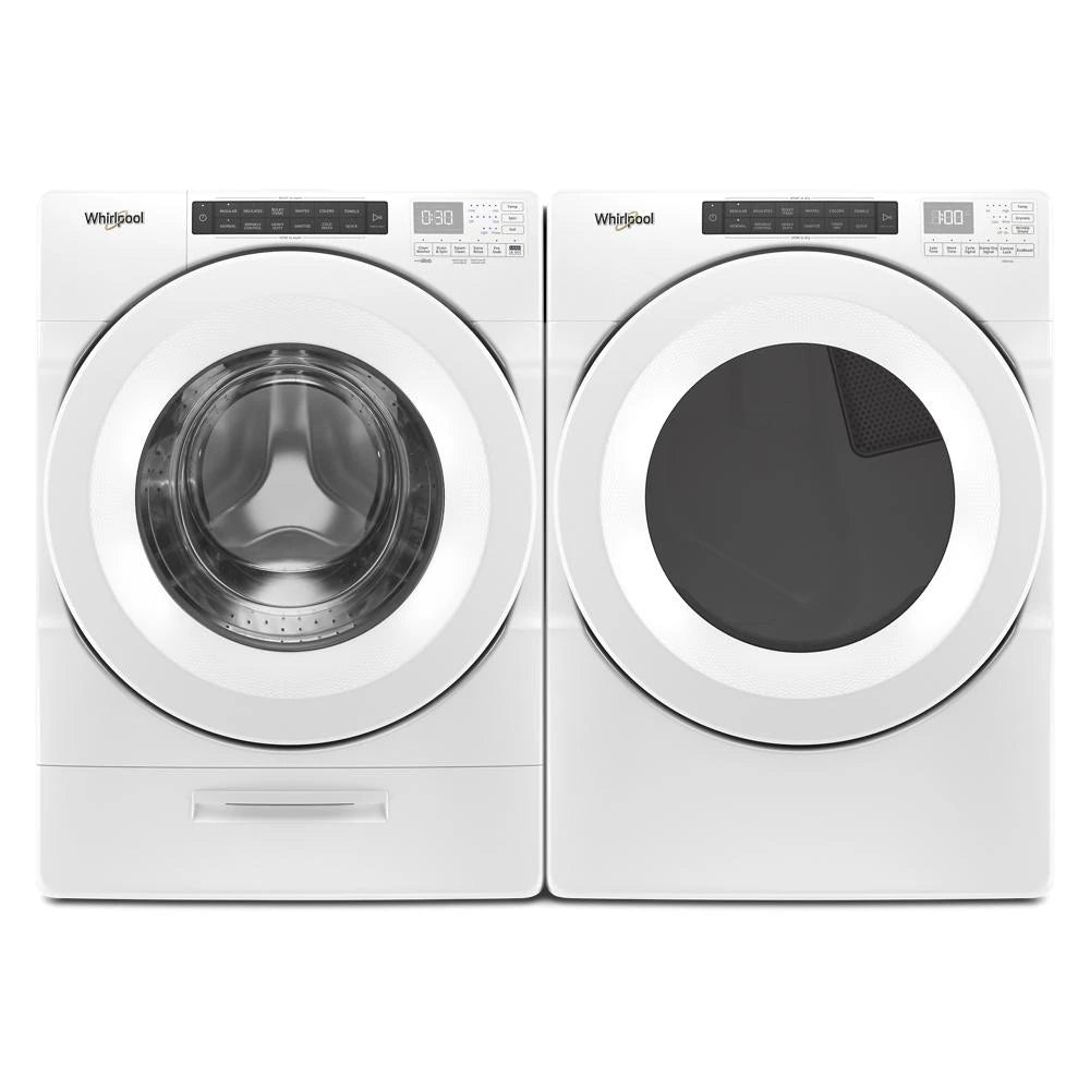 7.4 cu. ft. Front Load Electric Dryer with Intuitive Touch Controls - (WED5620HW) - WHIRLPOOL