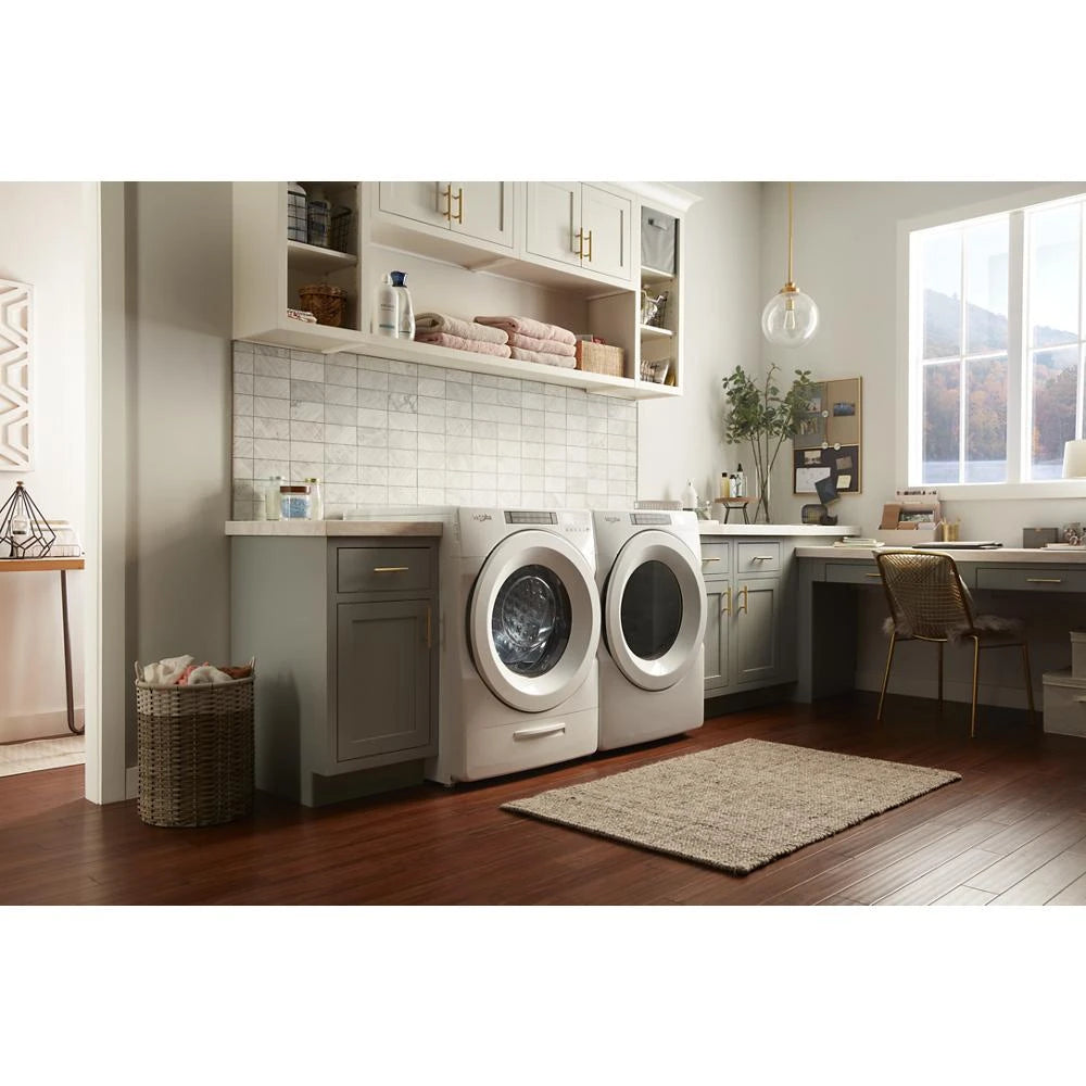 7.4 cu. ft. Front Load Electric Dryer with Intuitive Touch Controls - (WED5620HW) - WHIRLPOOL