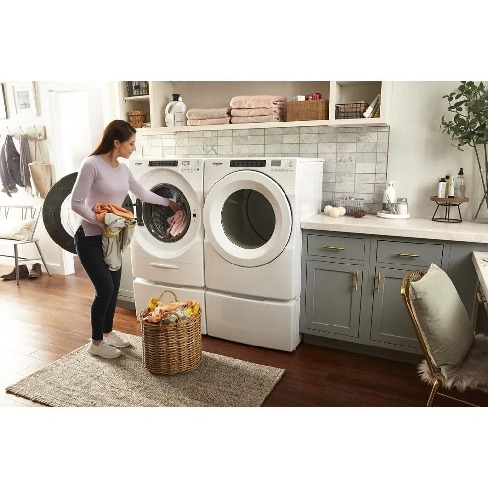 7.4 cu. ft. Front Load Electric Dryer with Intuitive Touch Controls - (WED5620HW) - WHIRLPOOL