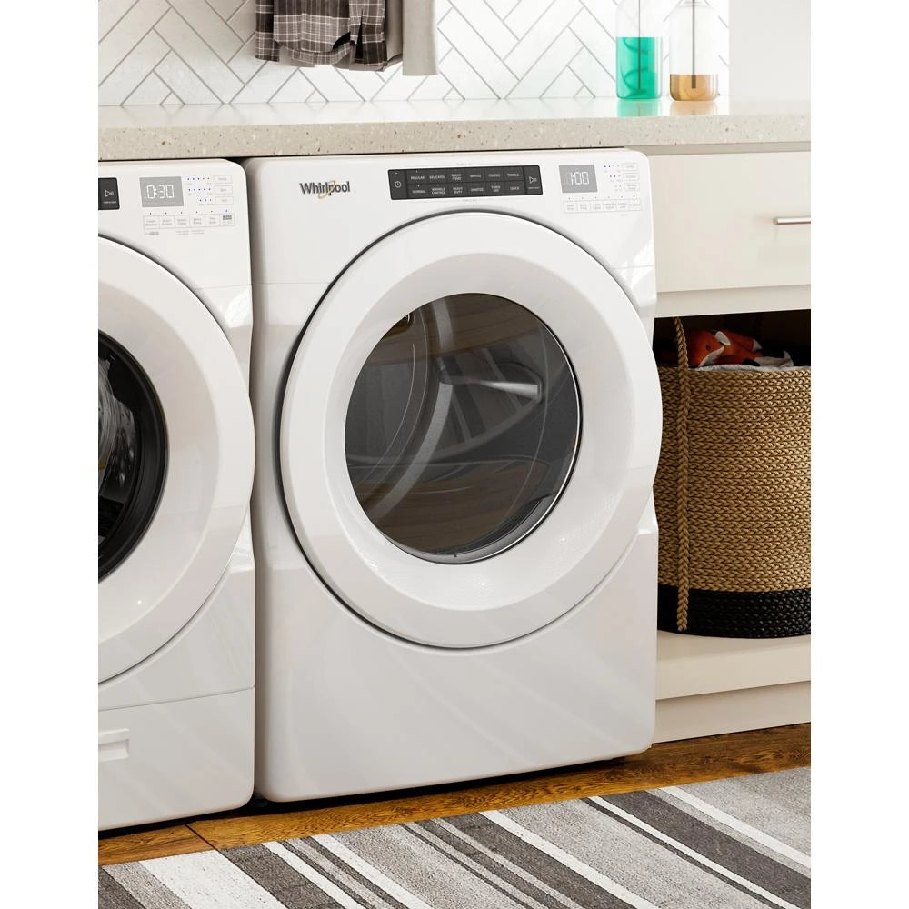 7.4 cu. ft. Front Load Electric Dryer with Intuitive Touch Controls - (WED5620HW) - WHIRLPOOL