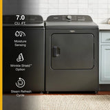 7.0 Cu. Ft. Whirlpool?? Top Load Electric Dryer with Moisture Sensor - (WED6150PB) - WHIRLPOOL