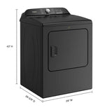 7.0 Cu. Ft. Whirlpool?? Top Load Electric Dryer with Moisture Sensor - (WED6150PB) - WHIRLPOOL