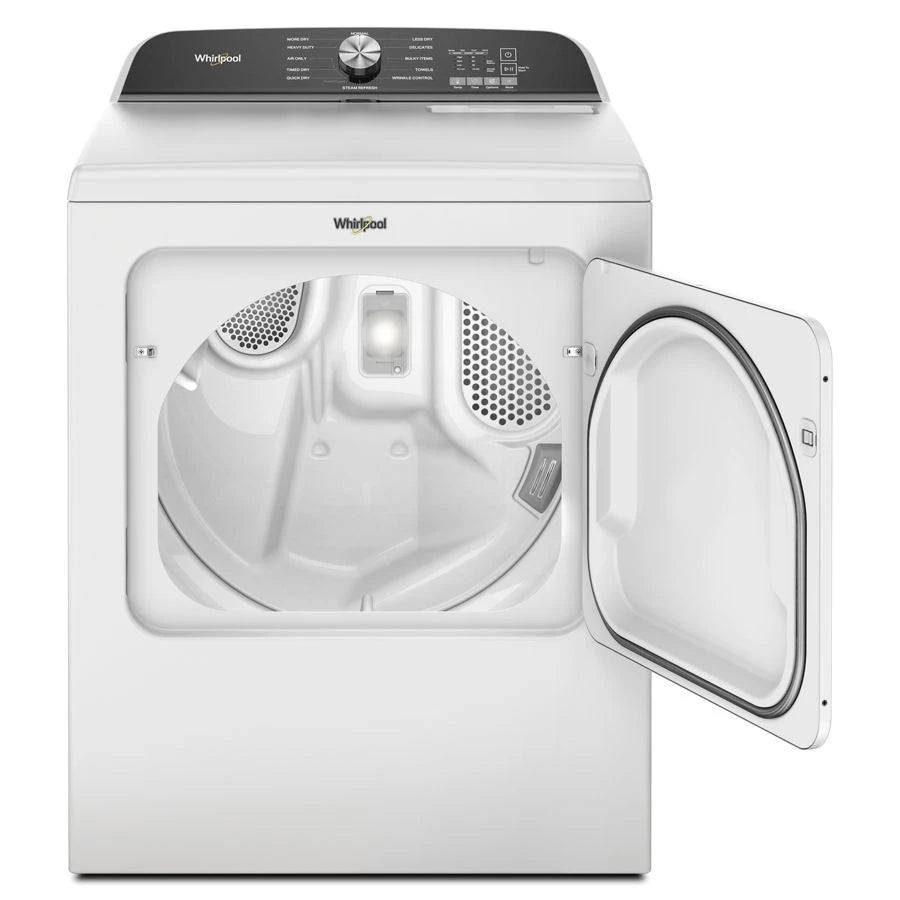 7.0 Cu. Ft. Whirlpool?? Top Load Electric Dryer with Moisture Sensor - (WED6150PW) - WHIRLPOOL