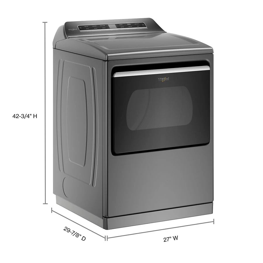 7.4 cu. ft. Top Load Electric Dryer with Advanced Moisture Sensing - (WED8127LC) - WHIRLPOOL