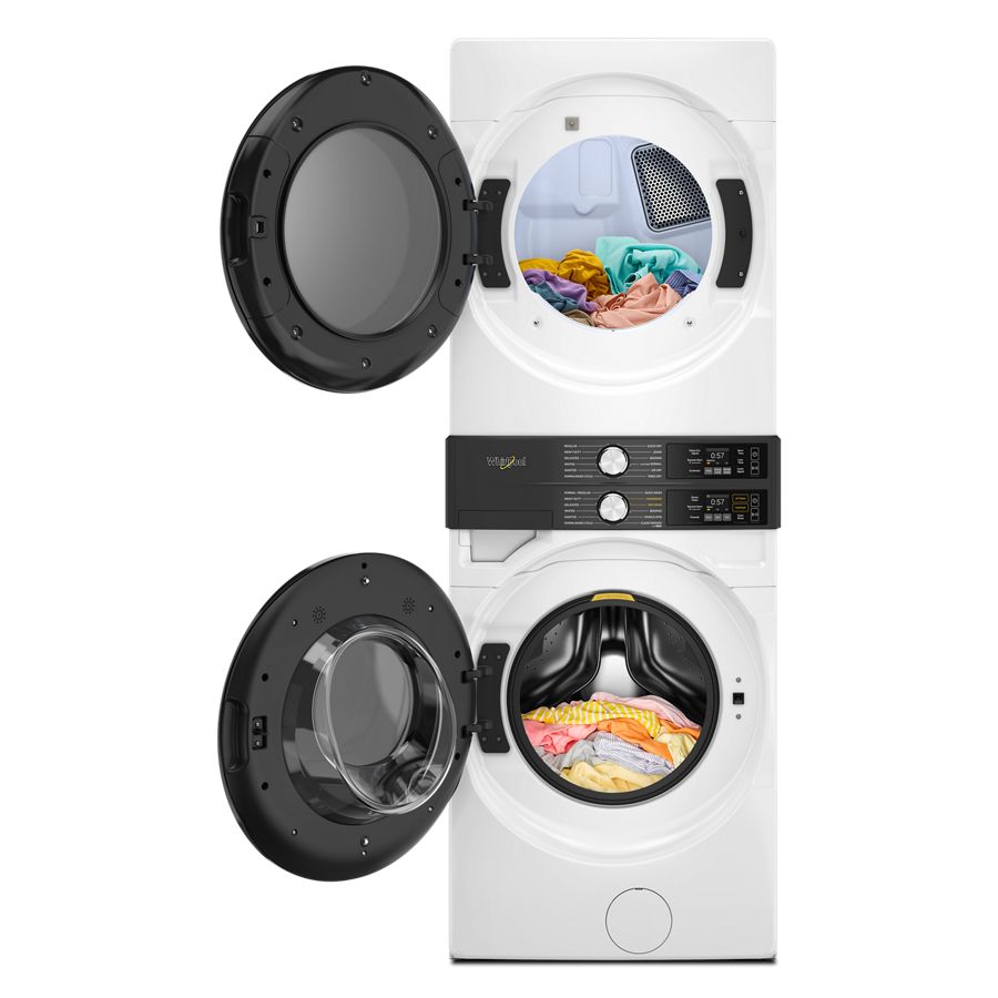 4.5 Cu. Ft. Smart Energy Star® Front Load Washer & 7.4 Cu. Ft. Electric Dryer Laundry Tower With Freshflowtm Vent System & Uv Clean Technology - (WEF5727TW) -