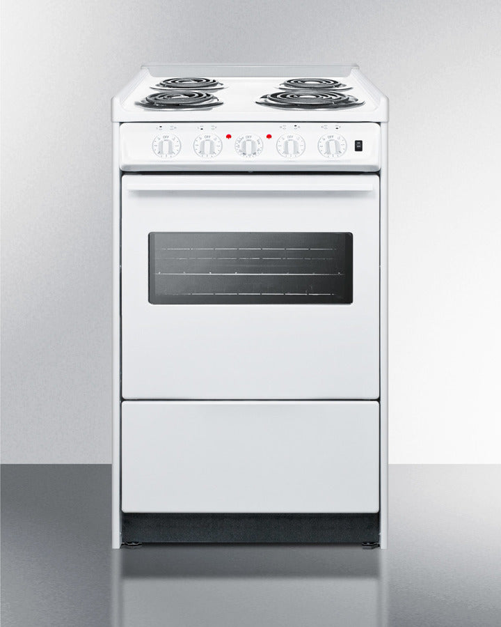 20" Wide Electric Coil Top Range - (WEM110RW)