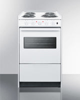 20" Wide Electric Coil Top Range - (WEM110RW)