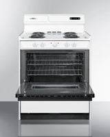 30" Wide Electric Coil Top Range - (WEM230DK)