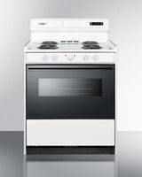 30" Wide Electric Coil Top Range - (WEM230DK)