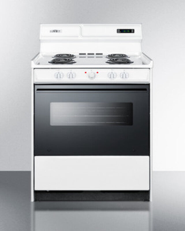 30" Wide Electric Coil Top Range - (WEM230DK)