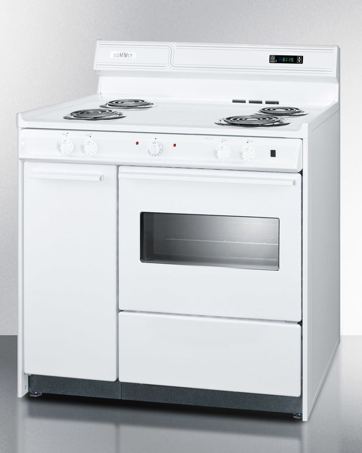36" Wide Electric Coil Top Range - (WEM430KW)