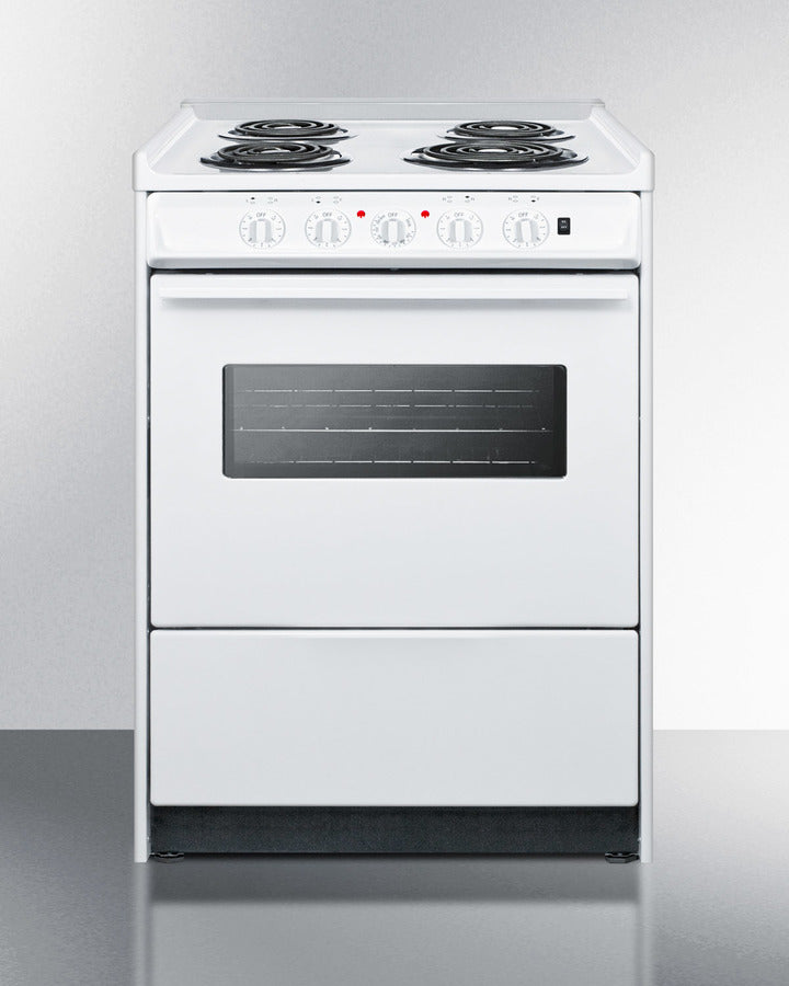 24" Wide Electric Coil Top Range - (WEM610RW)