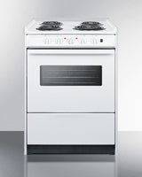 24" Wide Electric Coil Top Range - (WEM610RW)