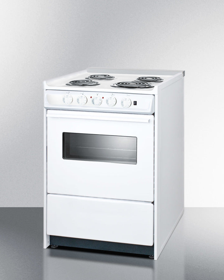 24" Wide Electric Coil Top Range - (WEM610RW)