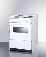 24" Wide Electric Coil Top Range - (WEM610RW)