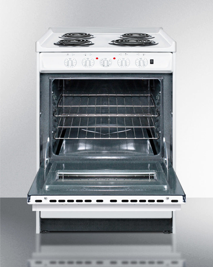 24" Wide Electric Coil Top Range - (WEM610RW)