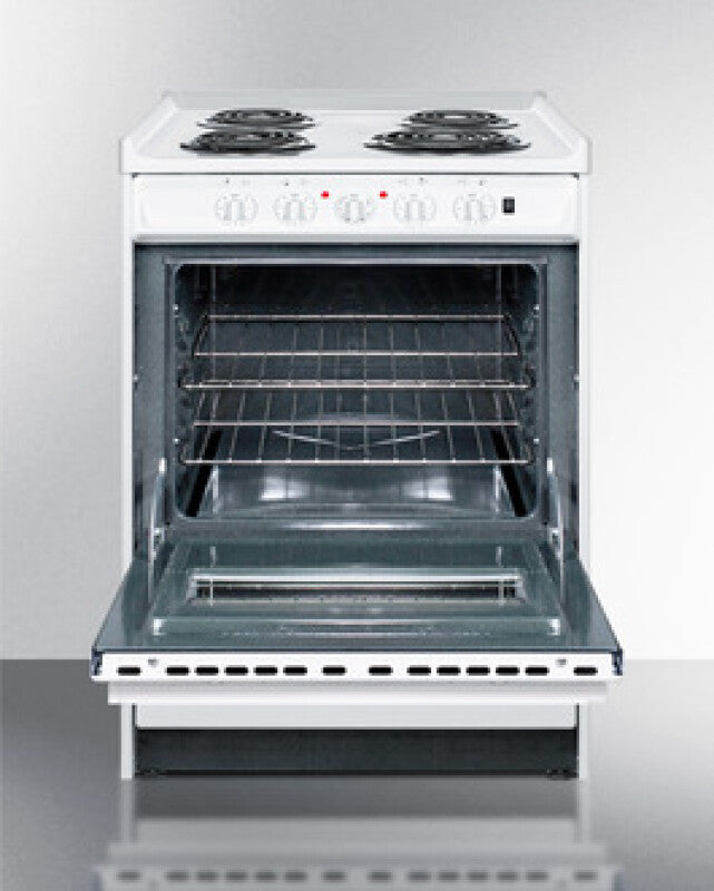 24" Wide Electric Coil Top Range - (WEM610RW)