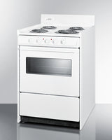 24" Wide Electric Coil Top Range - (WEM610W)