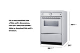 24" Wide Induction Range - (WEM665W)