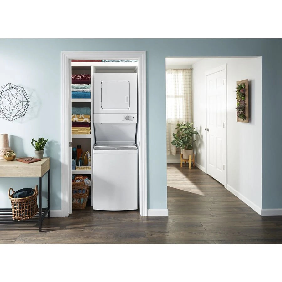 1.6 cu.ft Electric Stacked Laundry Center 6 Wash cycles and AutoDry??? - (WET4024HW) - WHIRLPOOL