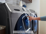 4.5 cu. ft. Smart Front Load Washer with AddWash(TM) in Black Stainless Steel - (WF45K6500AV) - SAMSUNG