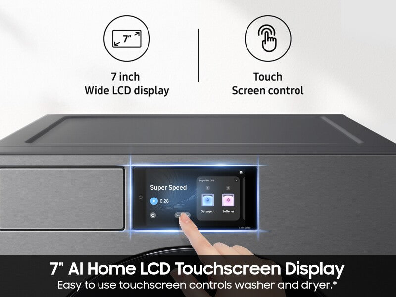 Bespoke AI 5.3 cu. ft. Ultra Capacity Front Load Washer with AI Home and AI OptiWash™ - (WF90F53ADSA5)