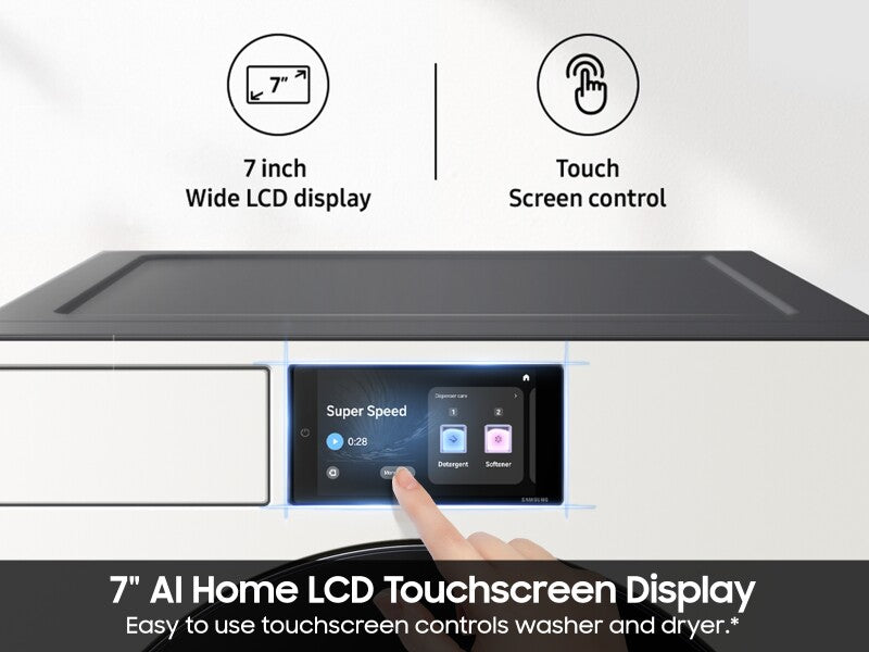 Bespoke AI 5.3 cu. ft. Ultra Capacity Front Load Washer with AI Home and AI OptiWash™ - (WF90F53ADYA5)