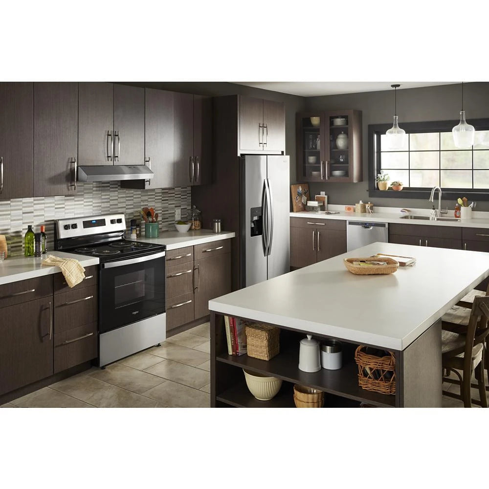 4.8 cu. ft. Electric Range with Keep Warm setting - (WFC150M0JS) - WHIRLPOOL