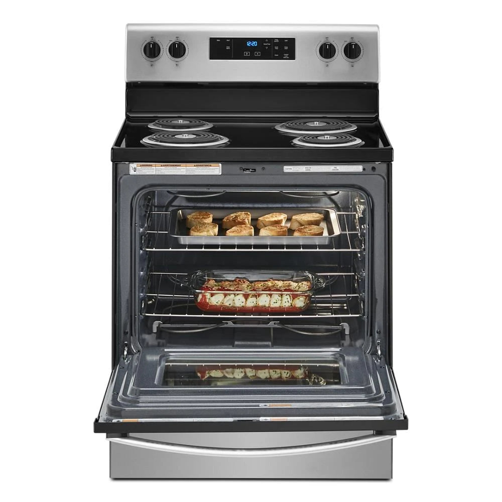 4.8 cu. ft. Electric Range with Keep Warm setting - (WFC150M0JS) - WHIRLPOOL