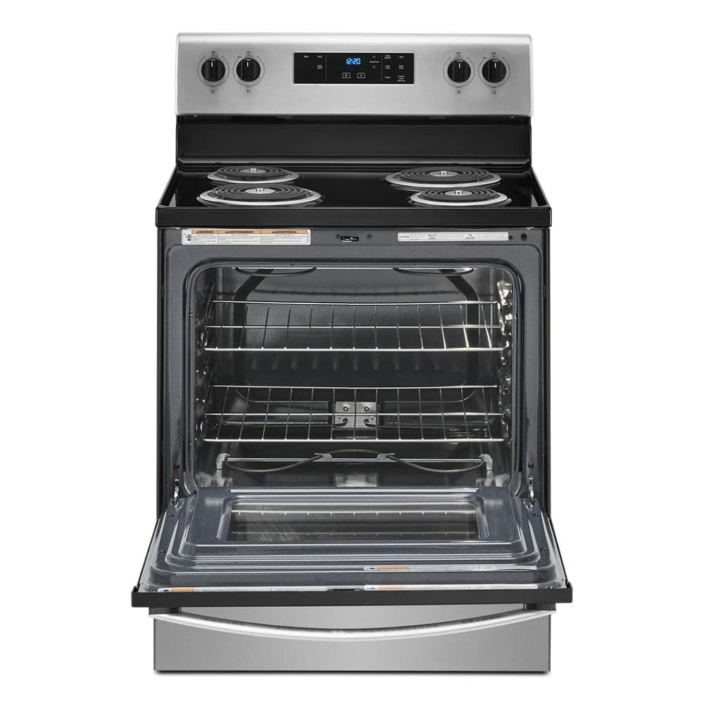 4.8 cu. ft. Electric Range with Keep Warm setting - (WFC150M0JS) - WHIRLPOOL